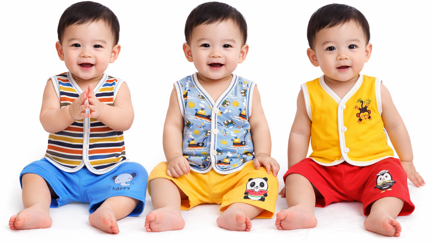 Image of Toddylon Baby Summer Combo Set with Mosquito Net, Clothes & Essentials Kit for Newborn