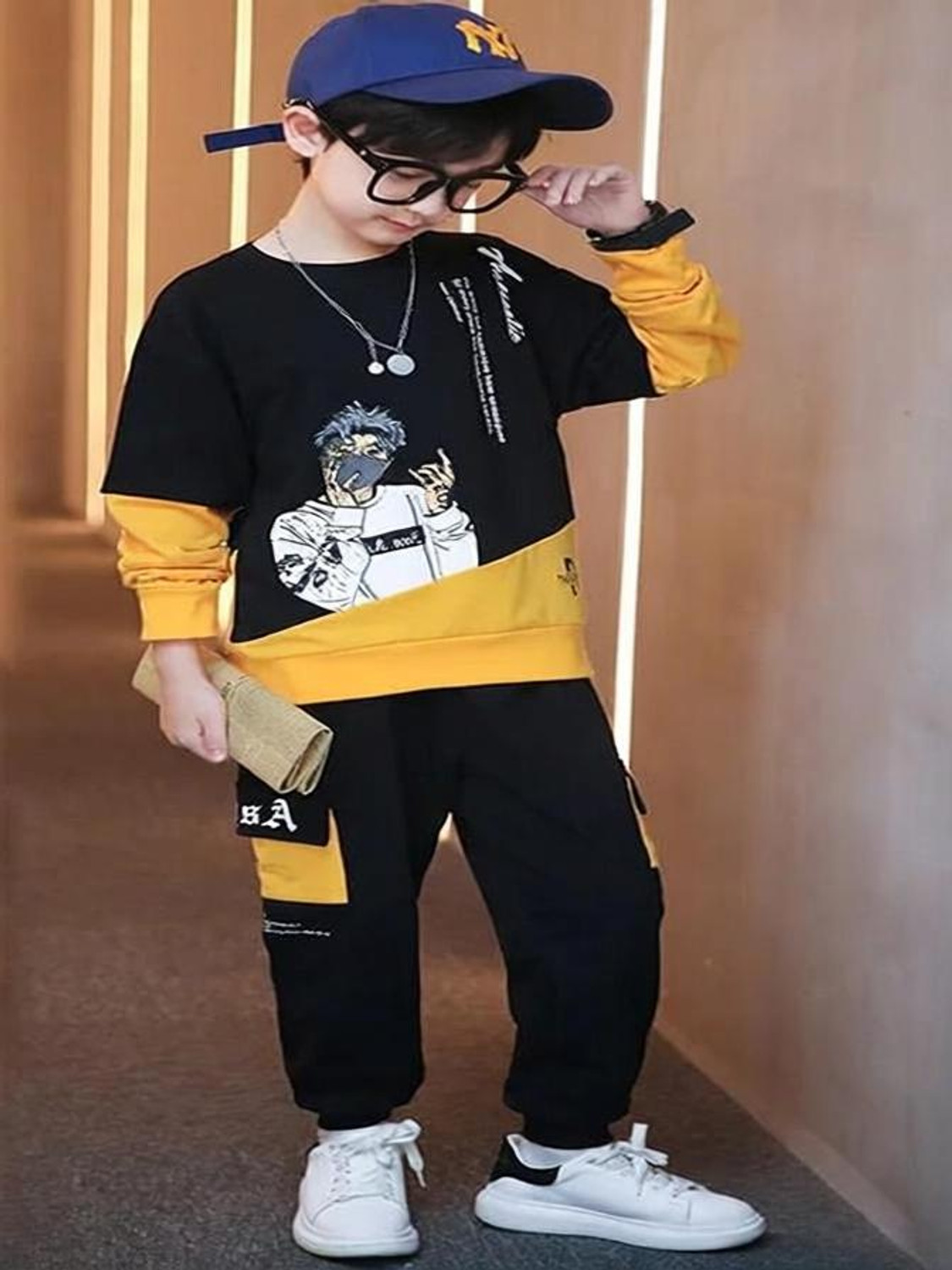 Image of Cute N Tight Baby Boys & Baby Girls Casual T-shirt Track Pants