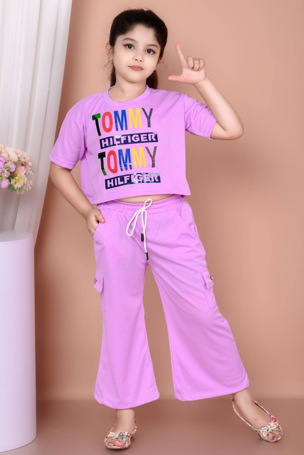 AFTAB DRESSES Girls Party(Festive) T-shirt Pant
