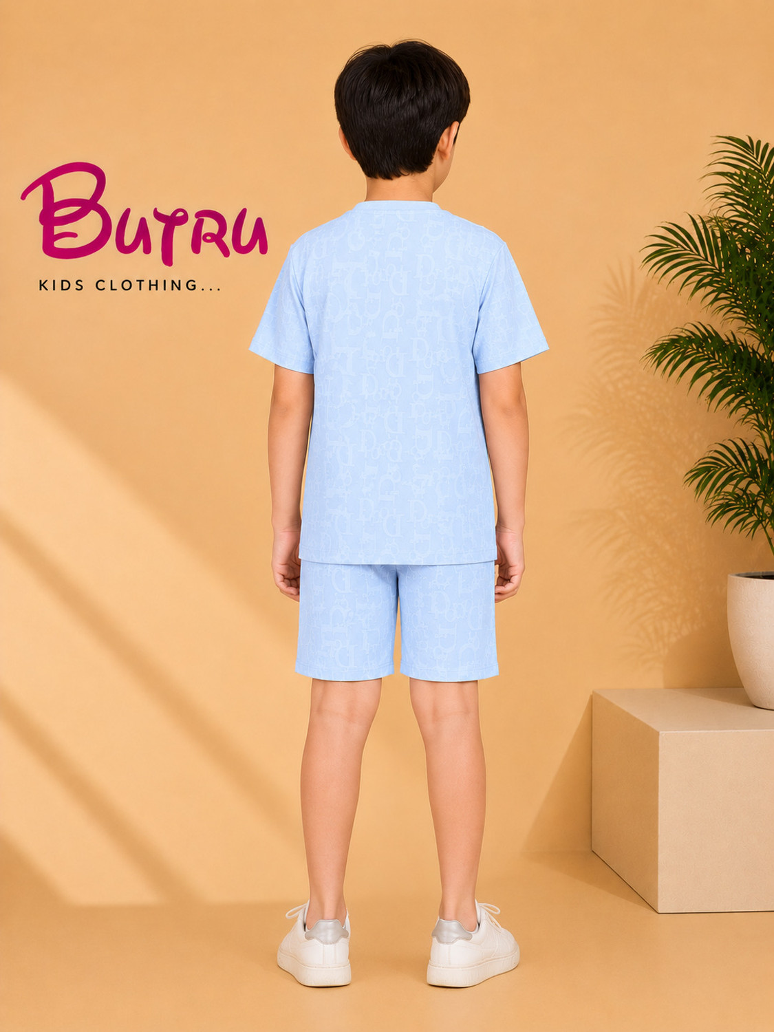 Image of BUTRUKIDS Boys Casual T-shirt Shorts