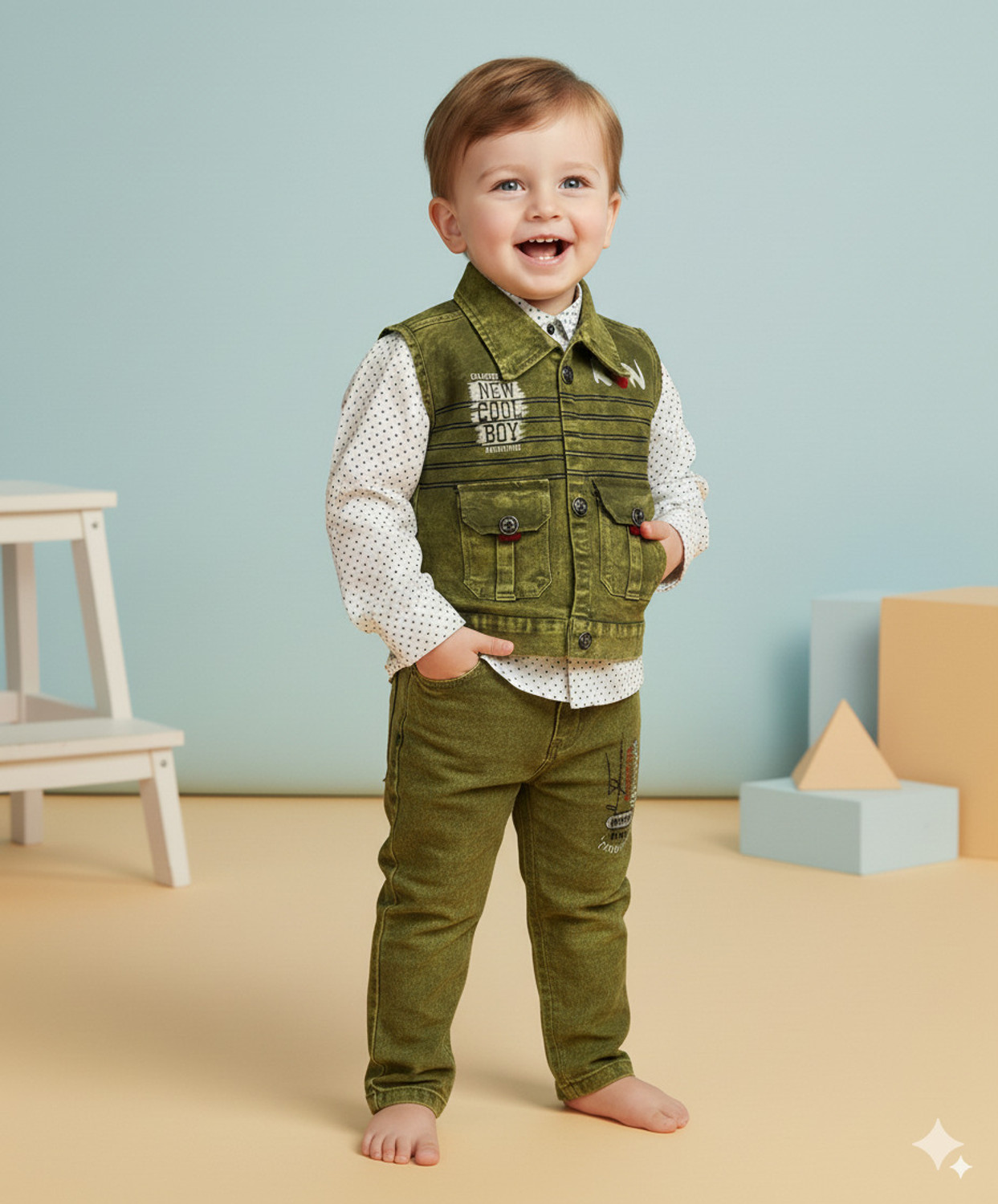Image of AJH Baby Boys Party(Festive) Shirt Pant