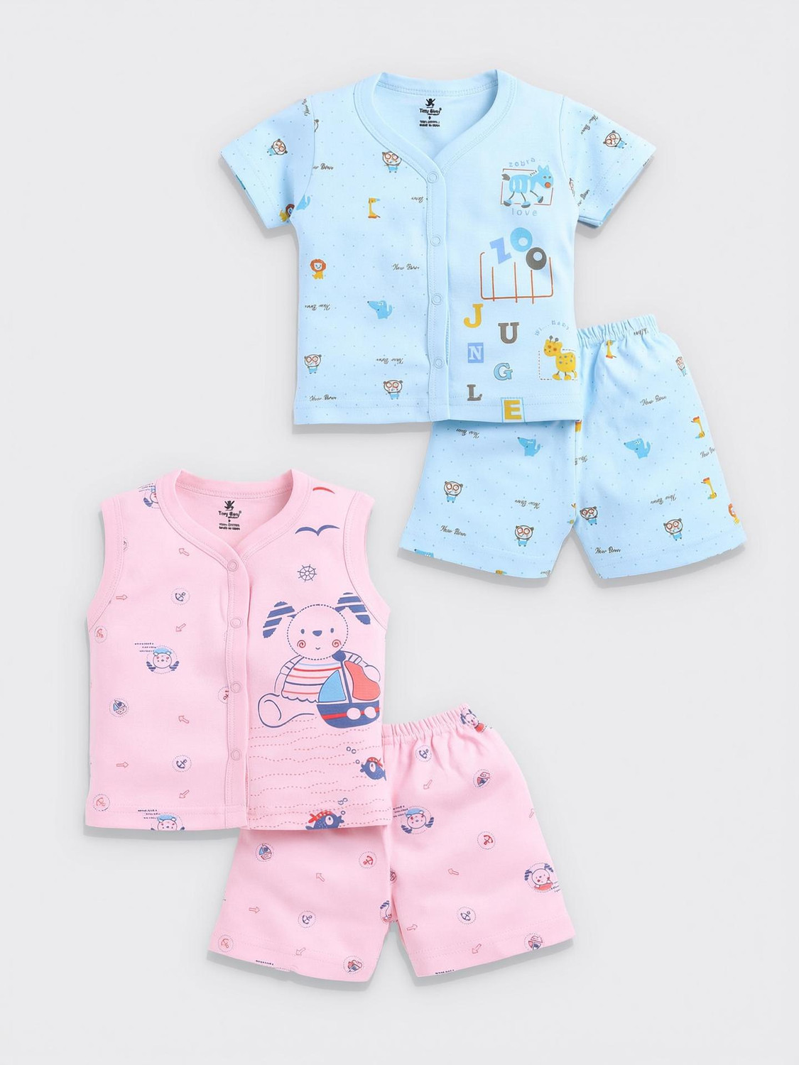 Image of TINY BINY Baby Boys & Baby Girls Casual Top Shorts