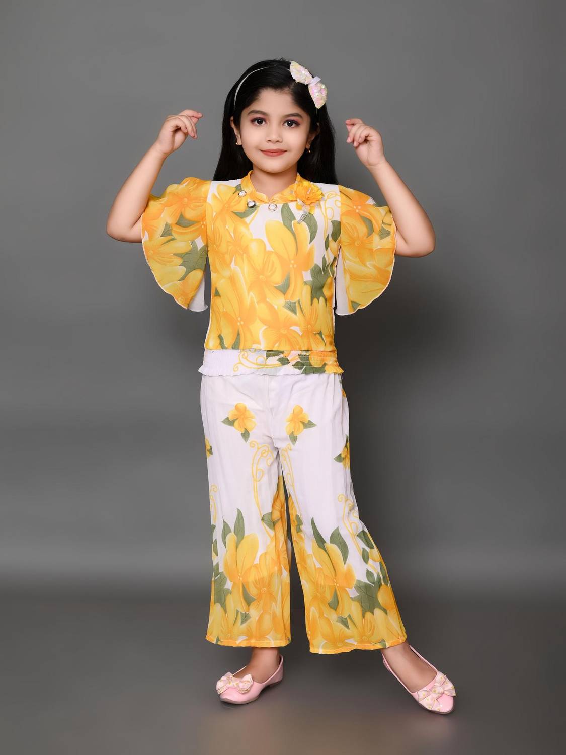 AFTAB DRESSES Girls Party(Festive) Top Pant