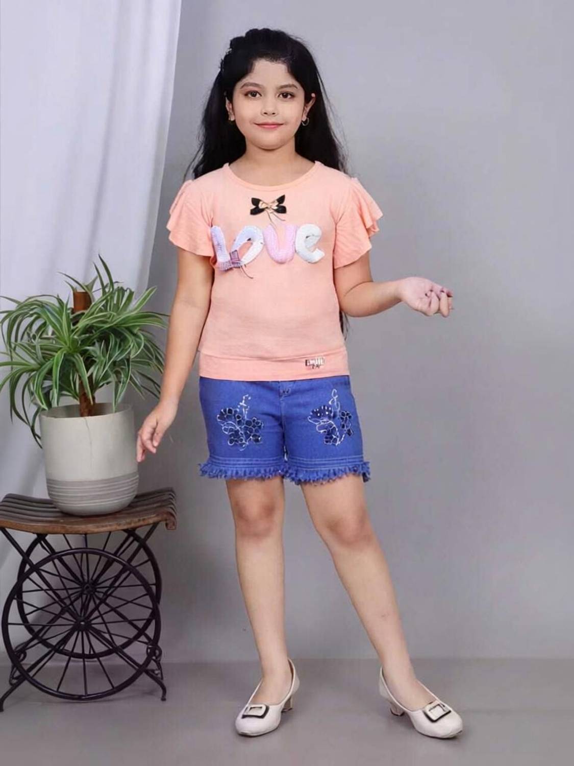 alvion Girls Casual Top Shorts