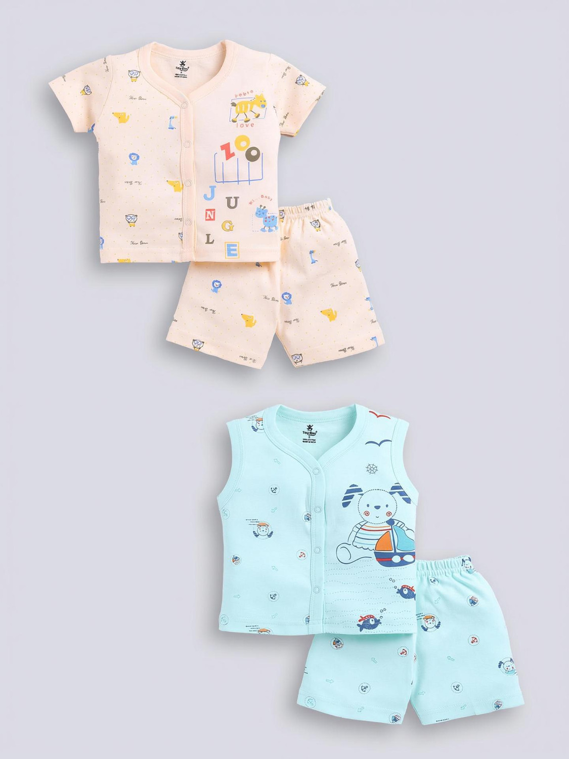 Image of TINY BINY Baby Boys & Baby Girls Casual Top Shorts