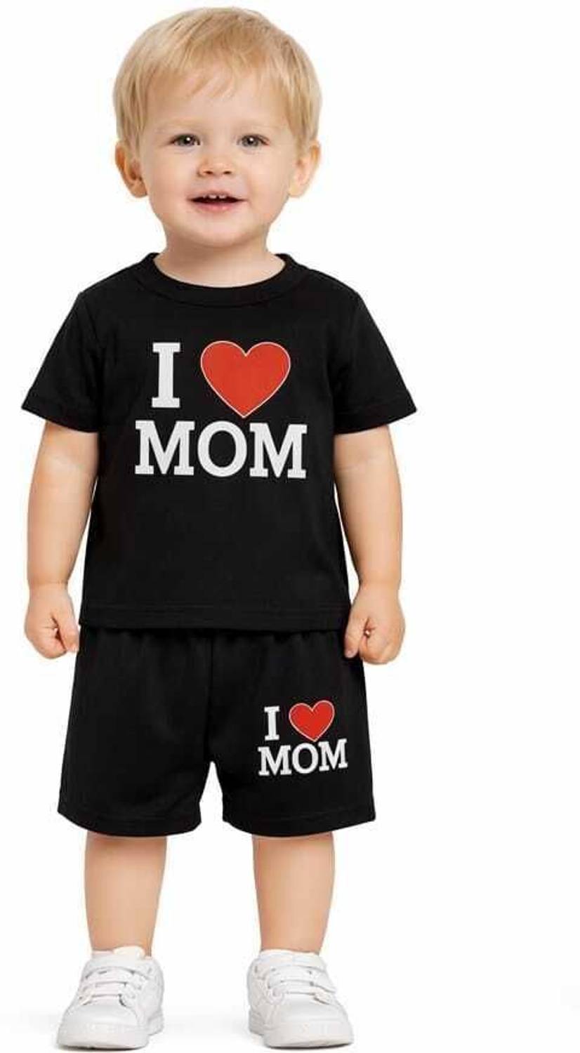 AE Dresses Baby Boys & Baby Girls Casual T-shirt Shorts