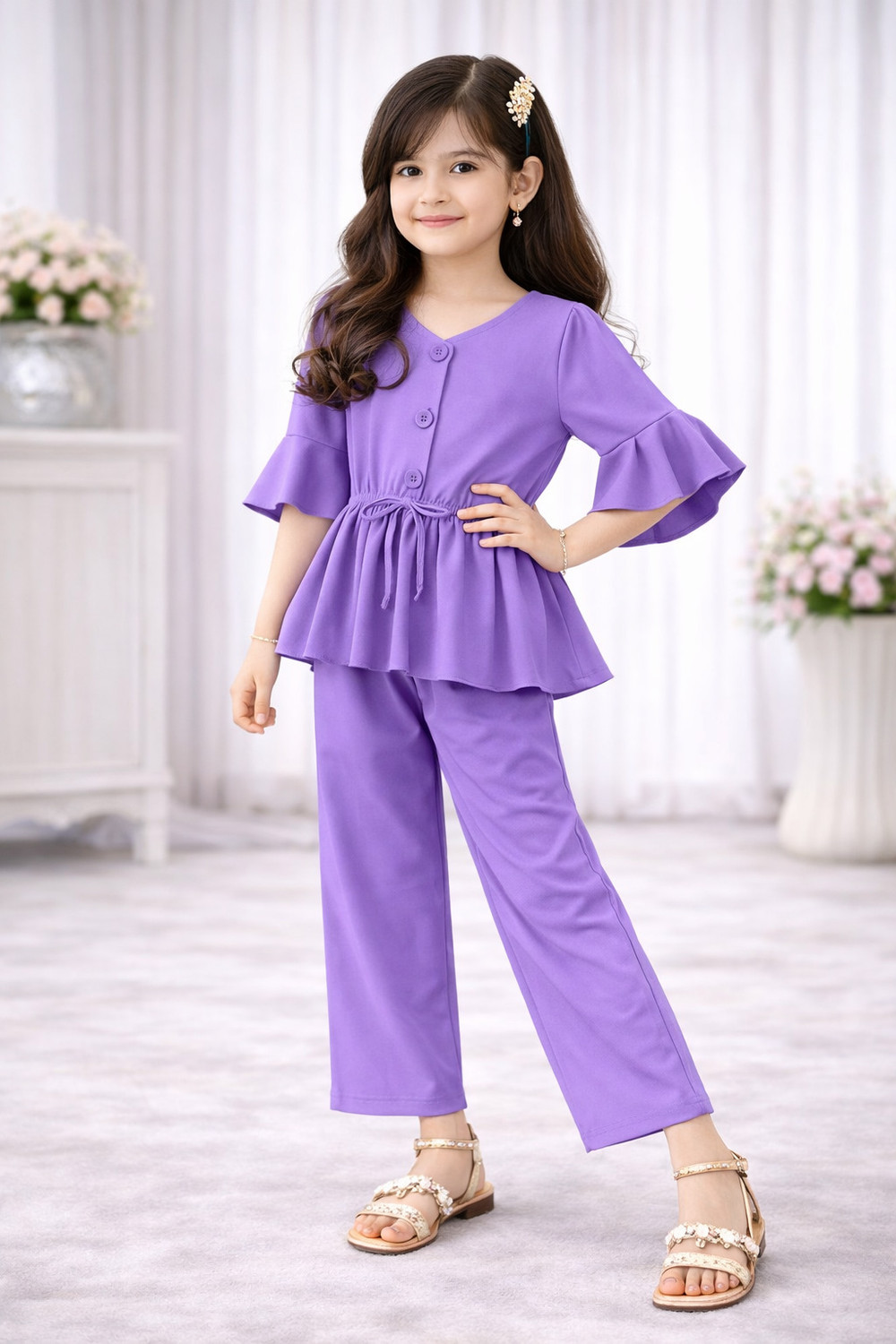 Image of Kachhot Girls Casual Top Pant