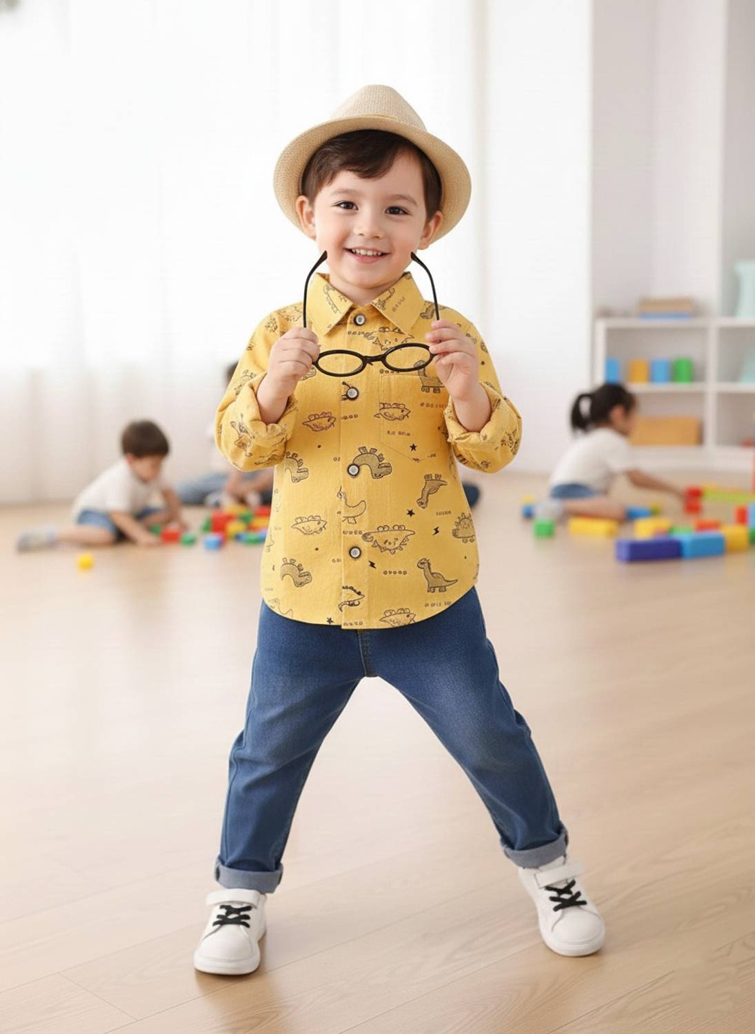 bunny Boys Casual Shirt Jeans