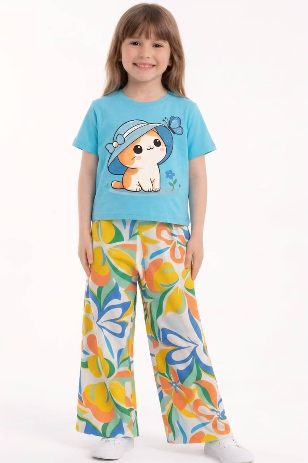 Af Trend Girls Casual T-shirt Pant