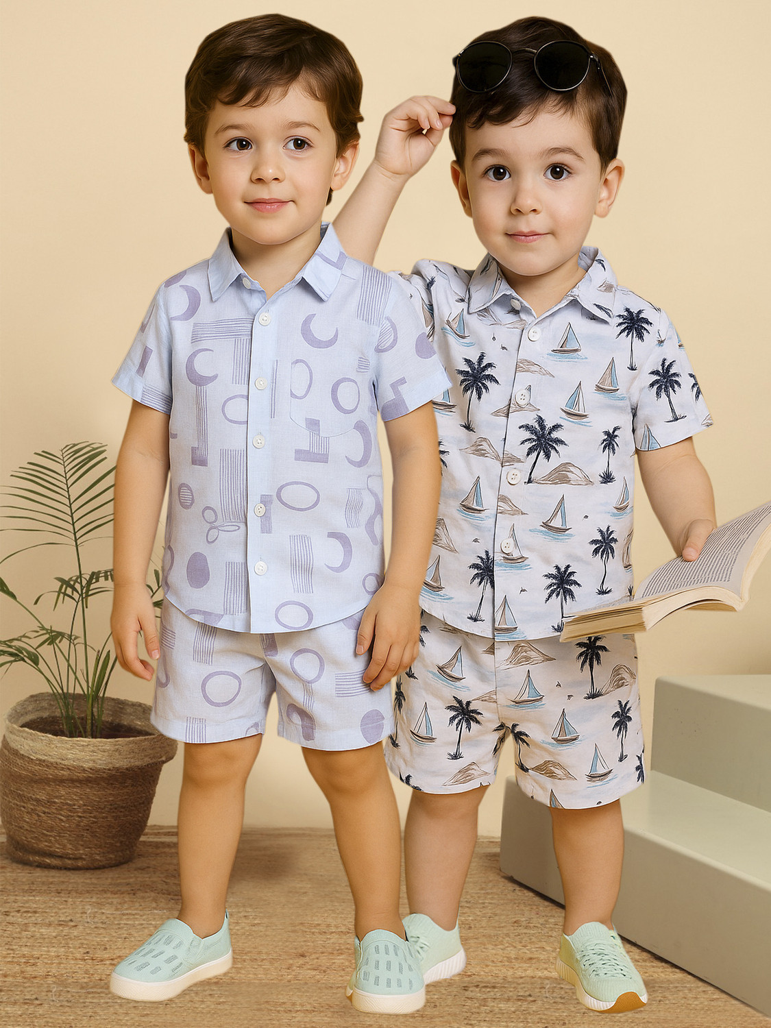 Image of PROVOGUE Boys Casual Shirt Shorts