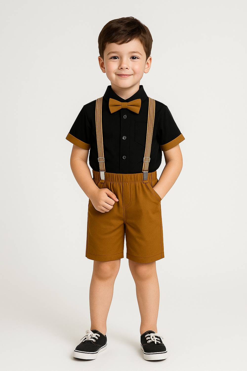 DRUMIFEB Baby Boys & Girls Party Shirt, Shorts, Belt - Image 3