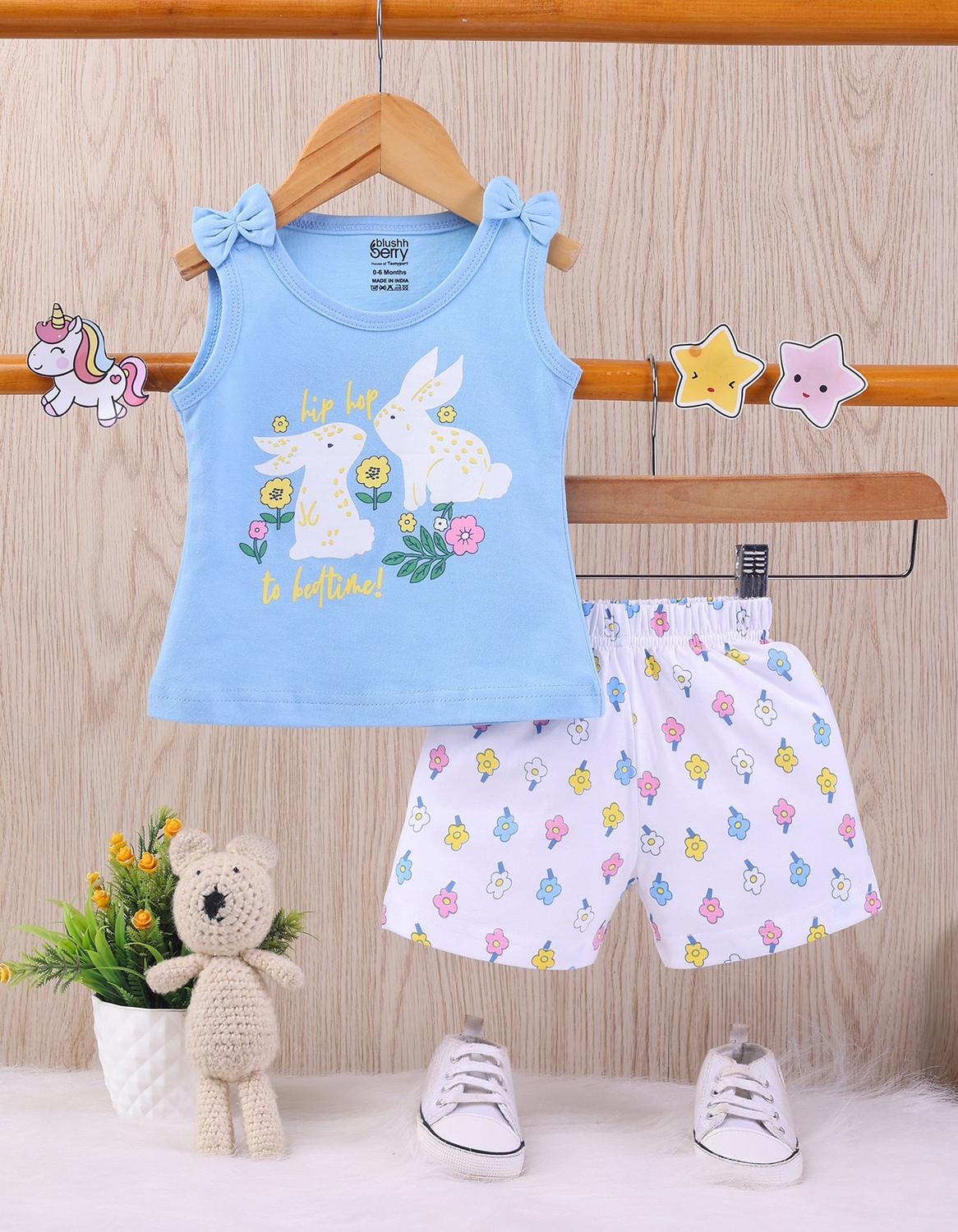 Image of Blushh Berry Girls Casual Top Shorts