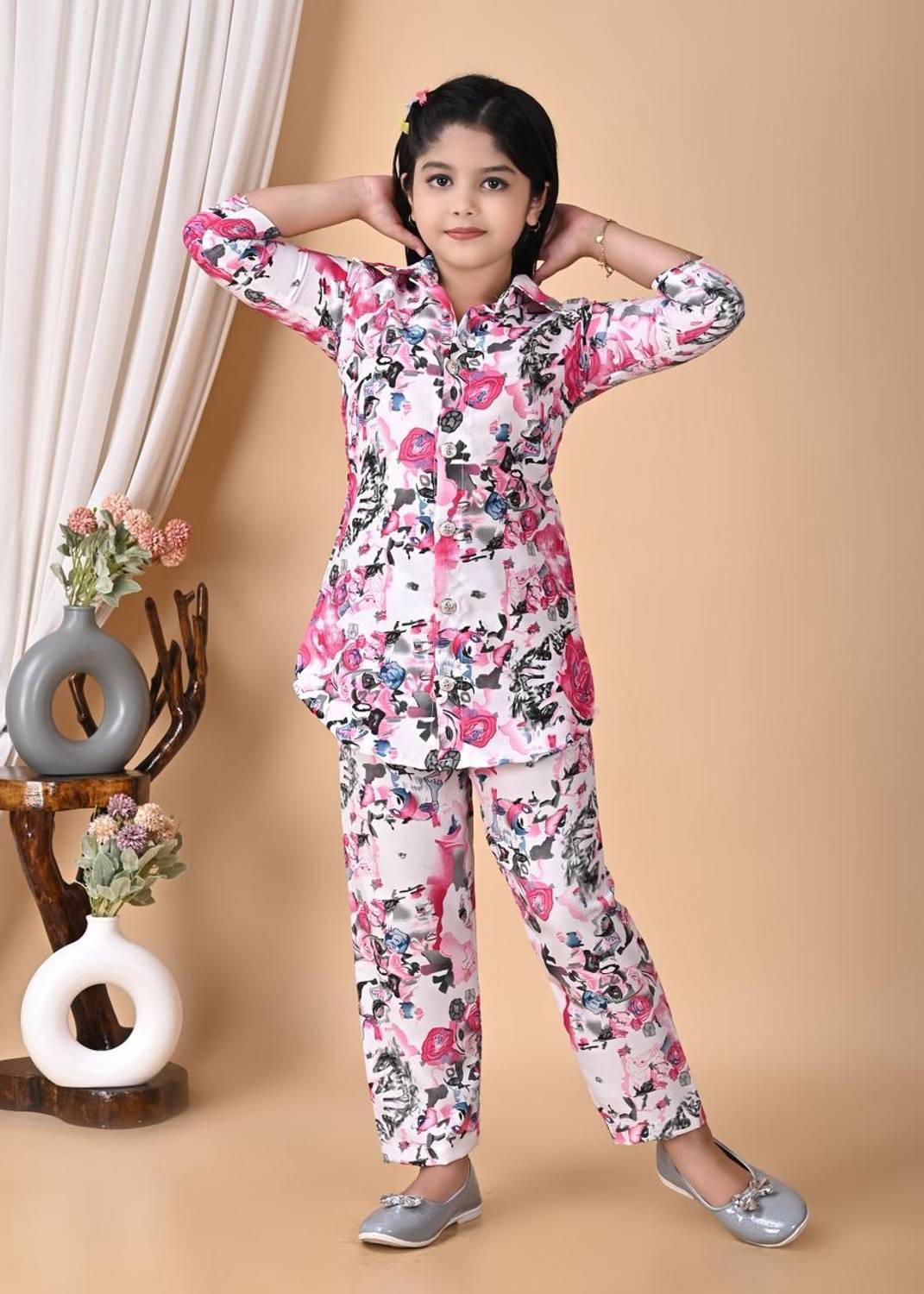 Rkfashionking Baby Girls Partyfestive Kurta Pant