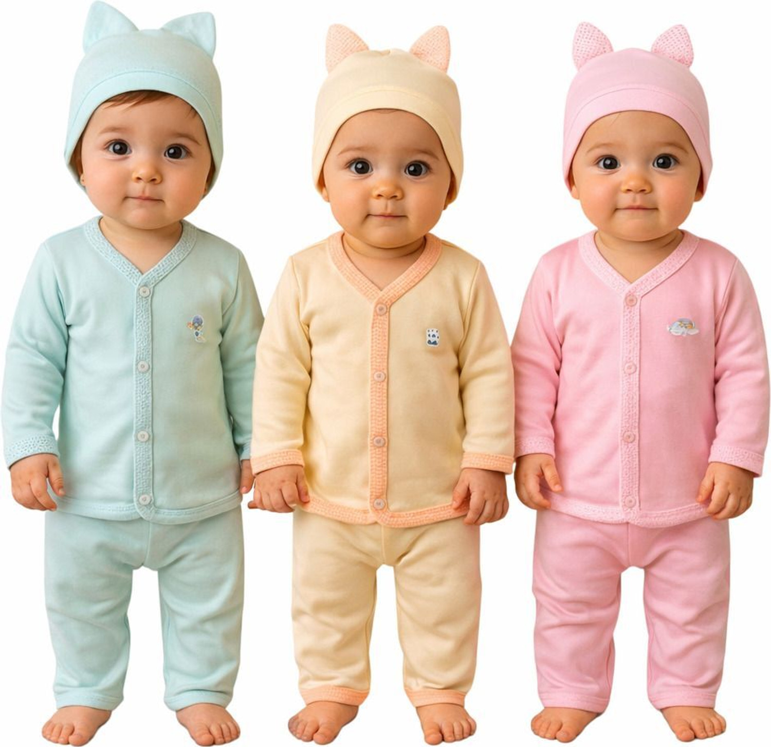 Image of theprettysoul Baby Boys & Baby Girls Casual Shirt Pyjama