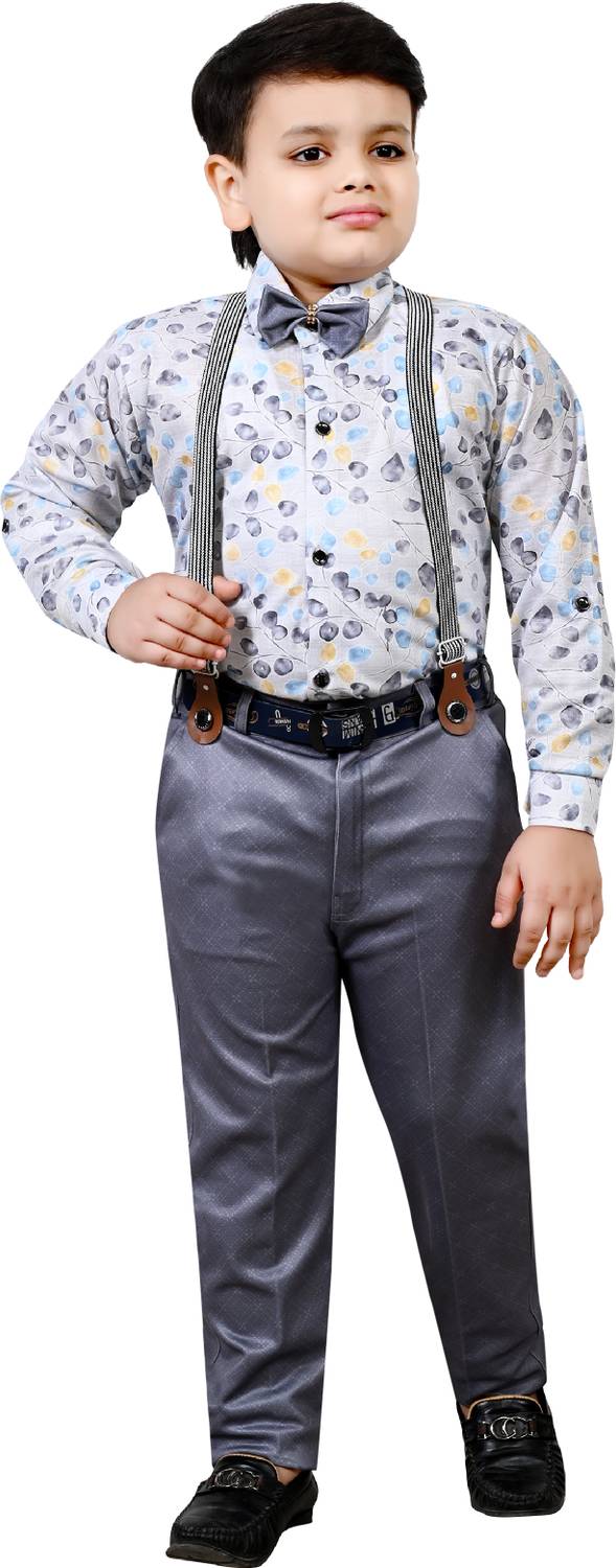 Arshia Fashions Boys Party(Festive) Shirt Pant