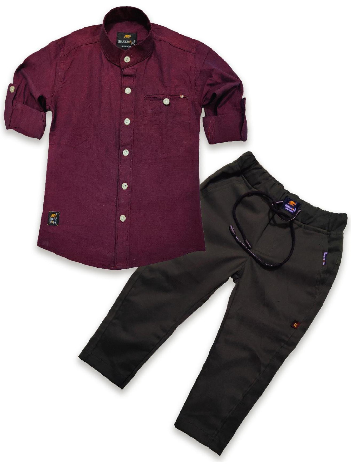 BRUCEWANE Boys Casual Trouser Shirt