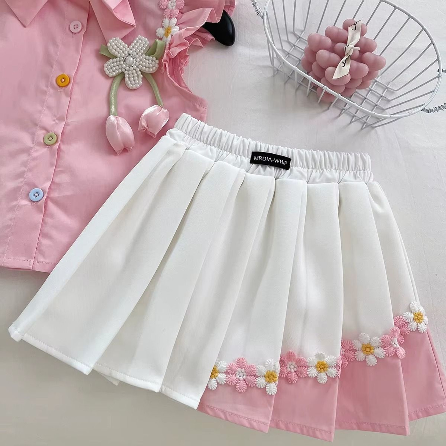 Image of KAVIA FASHION Girls Casual Top Skirt