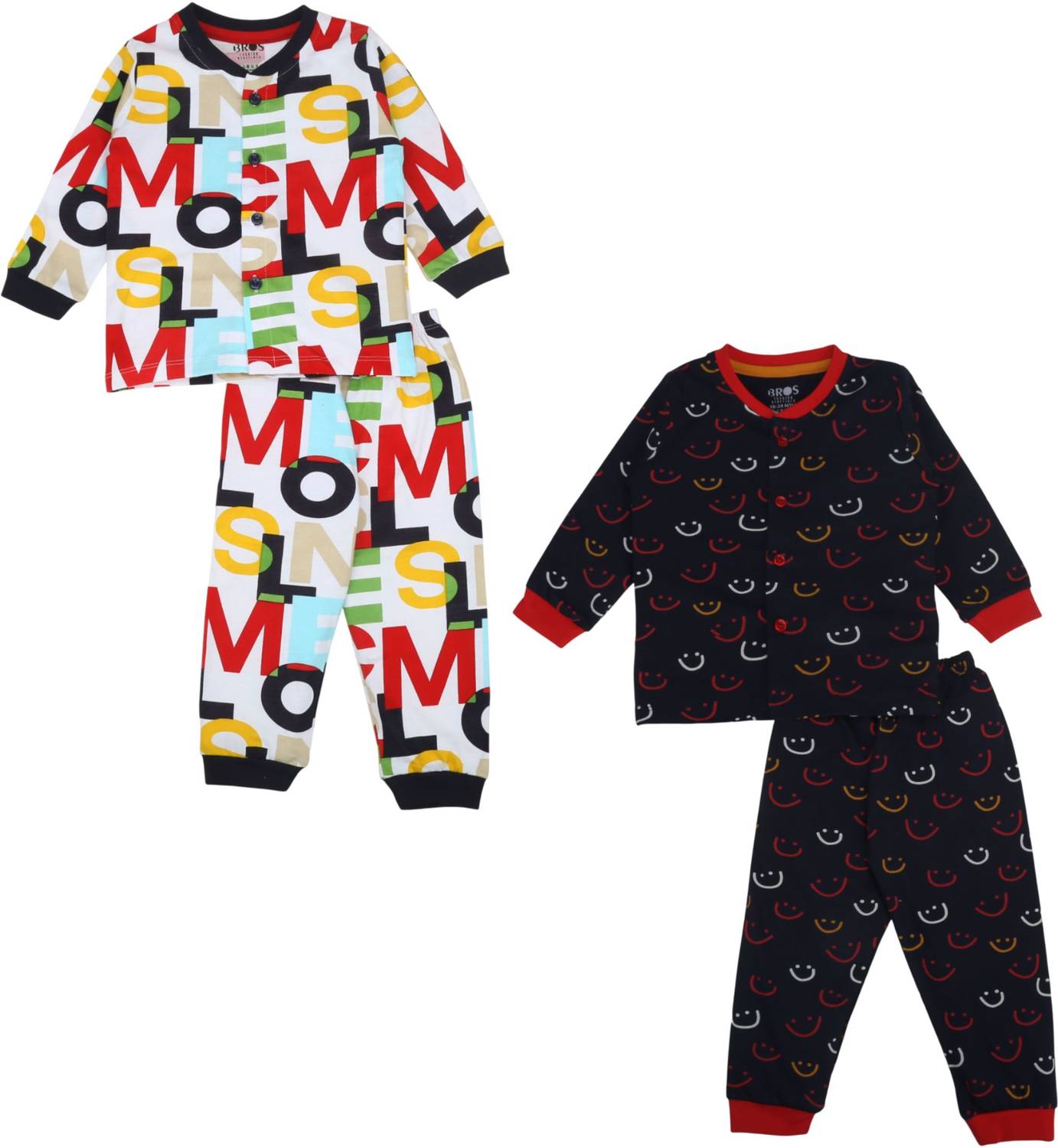 3BROS Baby Boys & Baby Girls Casual Shirt Pyjama