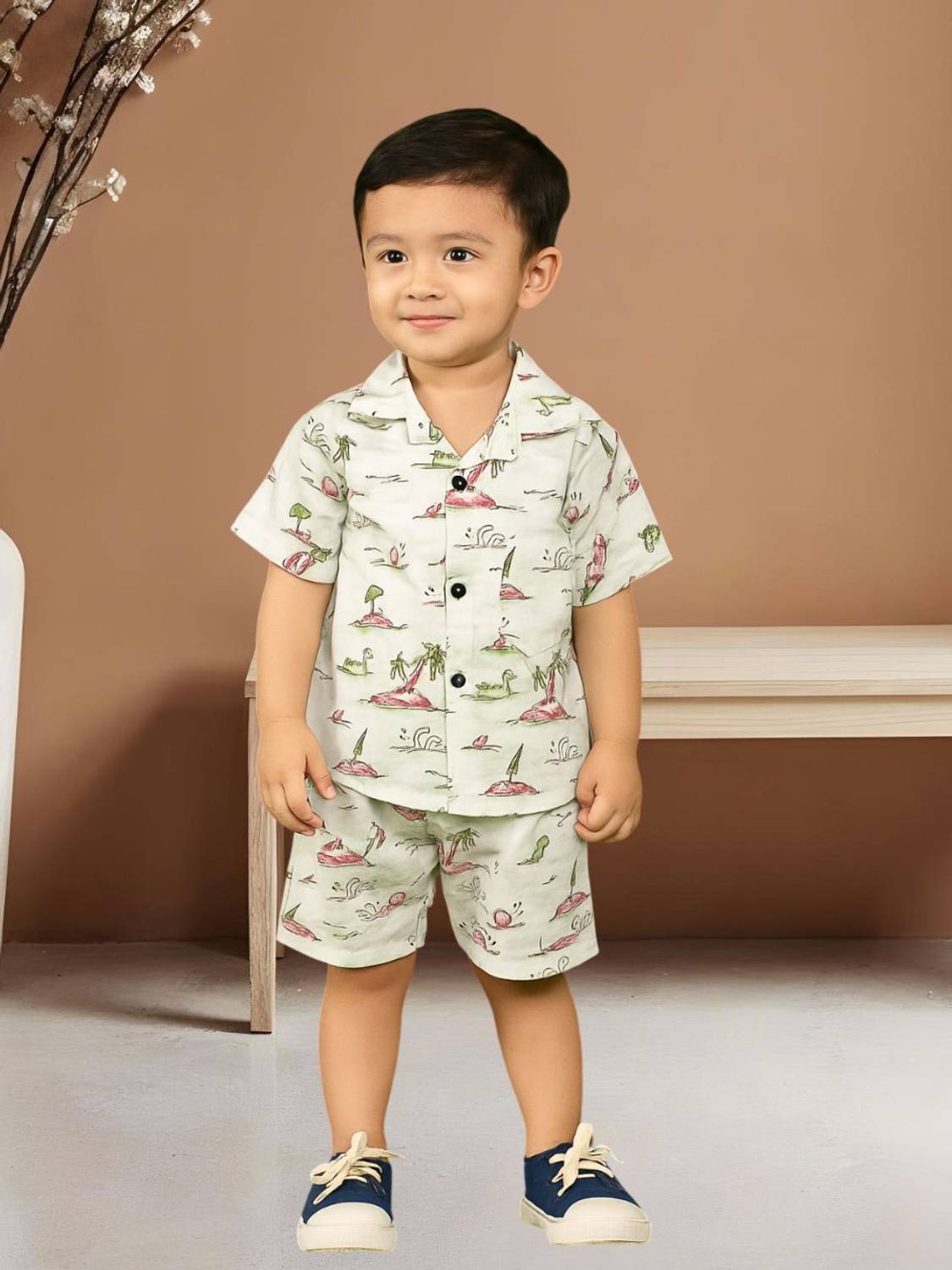 BAESD Boys Casual Shirt Shorts
