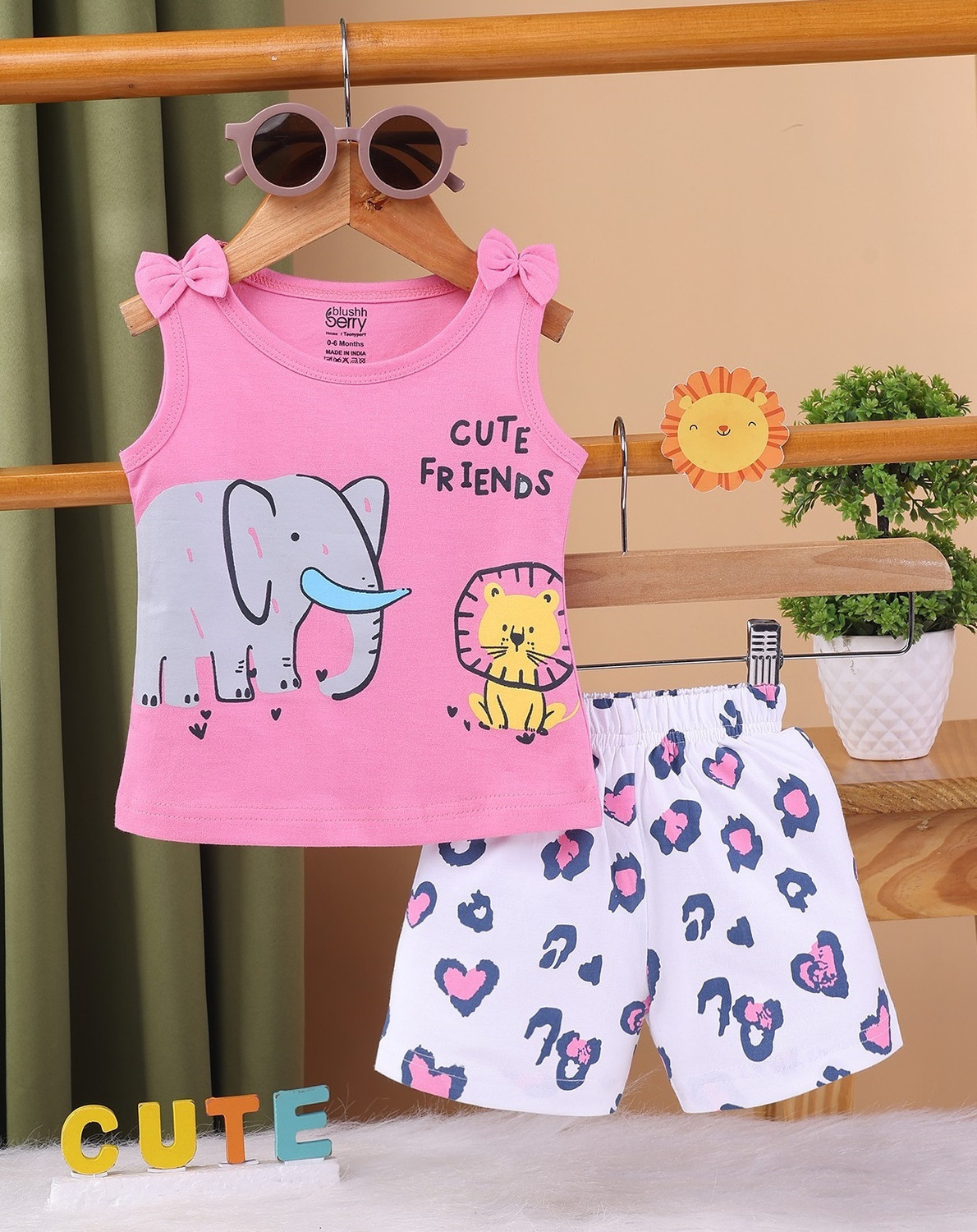 Image of Blushh Berry Girls Casual Top Shorts