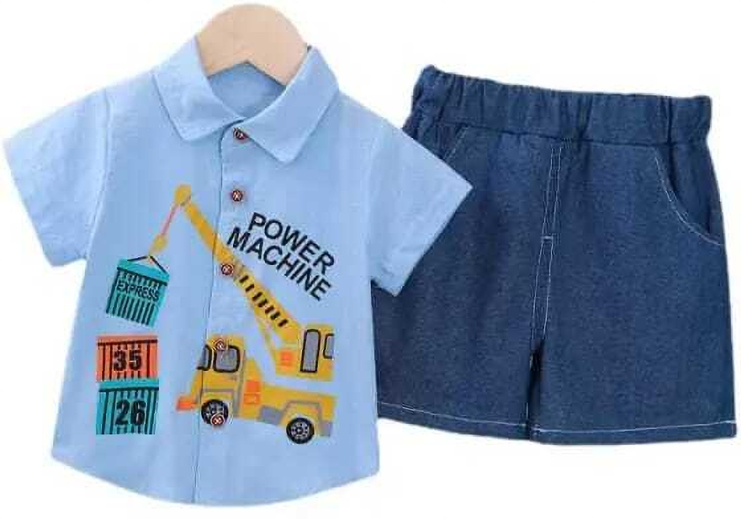 Image of ELPIXIE FASHION Baby Boys Party(Festive) Shirt Shorts