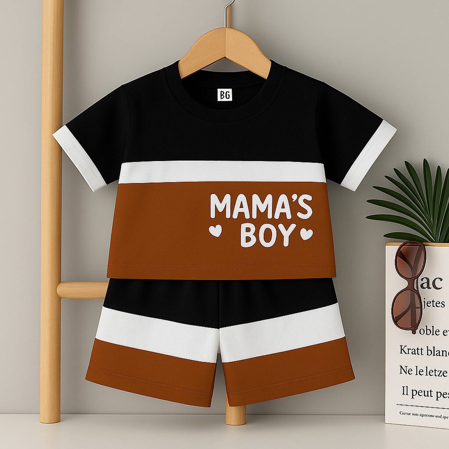 BOUNCEGARMENTS Boys Casual T-shirt Shorts