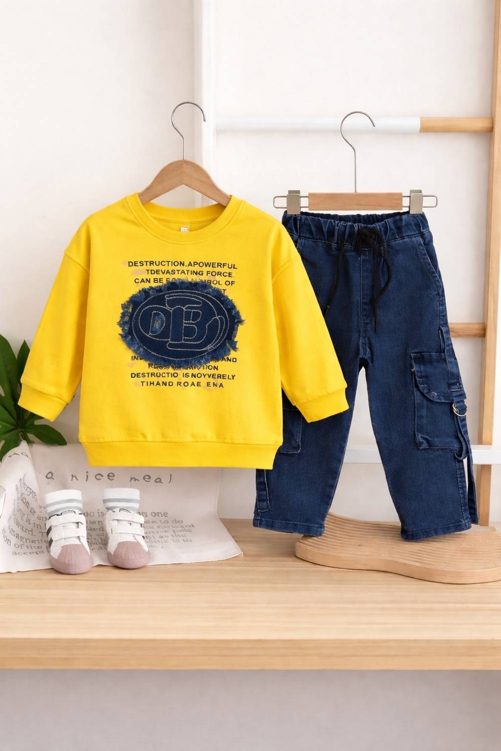 Afsnic Boys & Girls Casual T-shirt Jeans