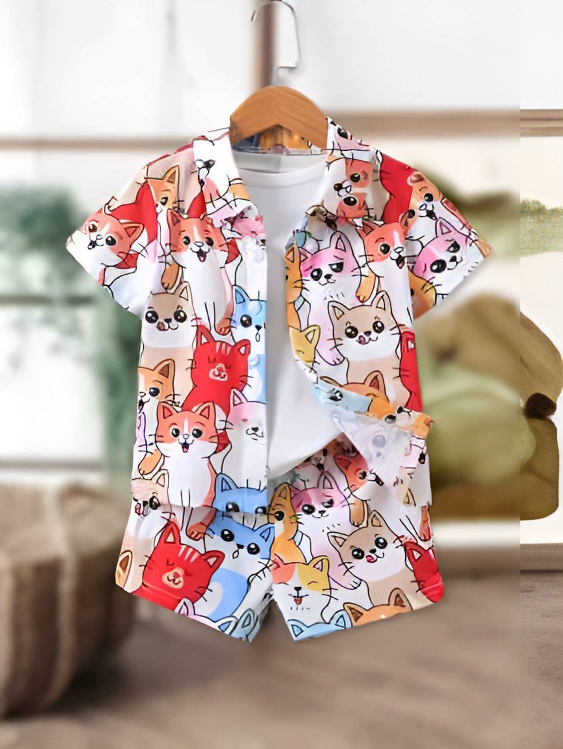 Foursix Baby Boys & Baby Girls Casual Shirt Shorts