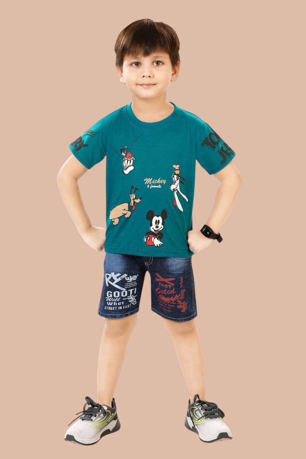 ACTLIVE Boys Casual T-shirt Shorts