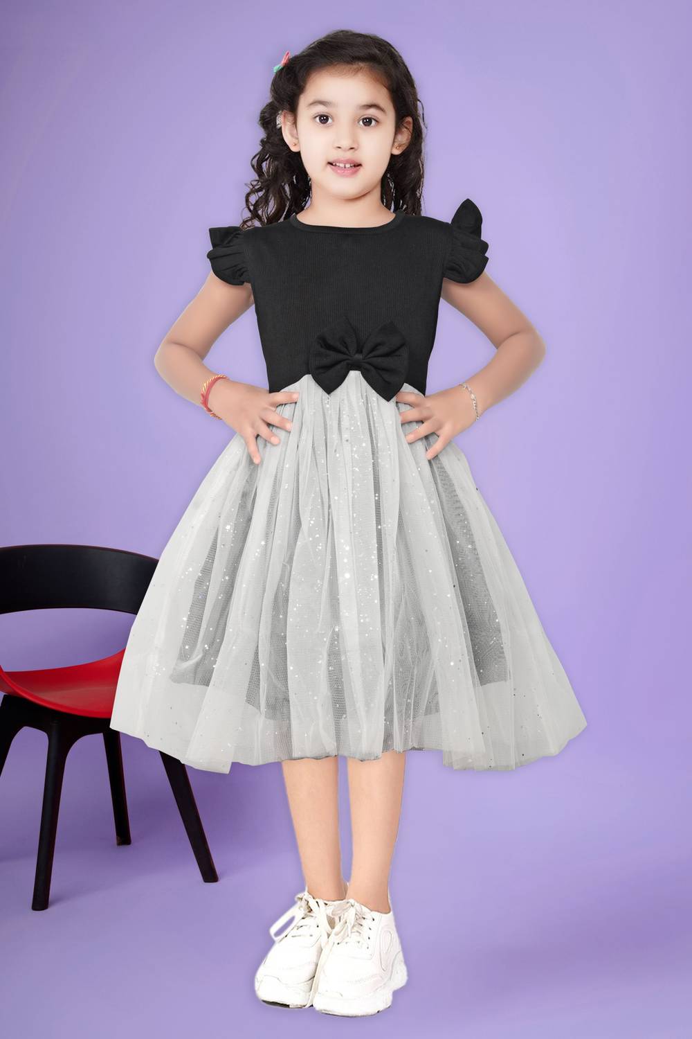 LAXNEEP Girls Party(Festive) Jacket Skirt