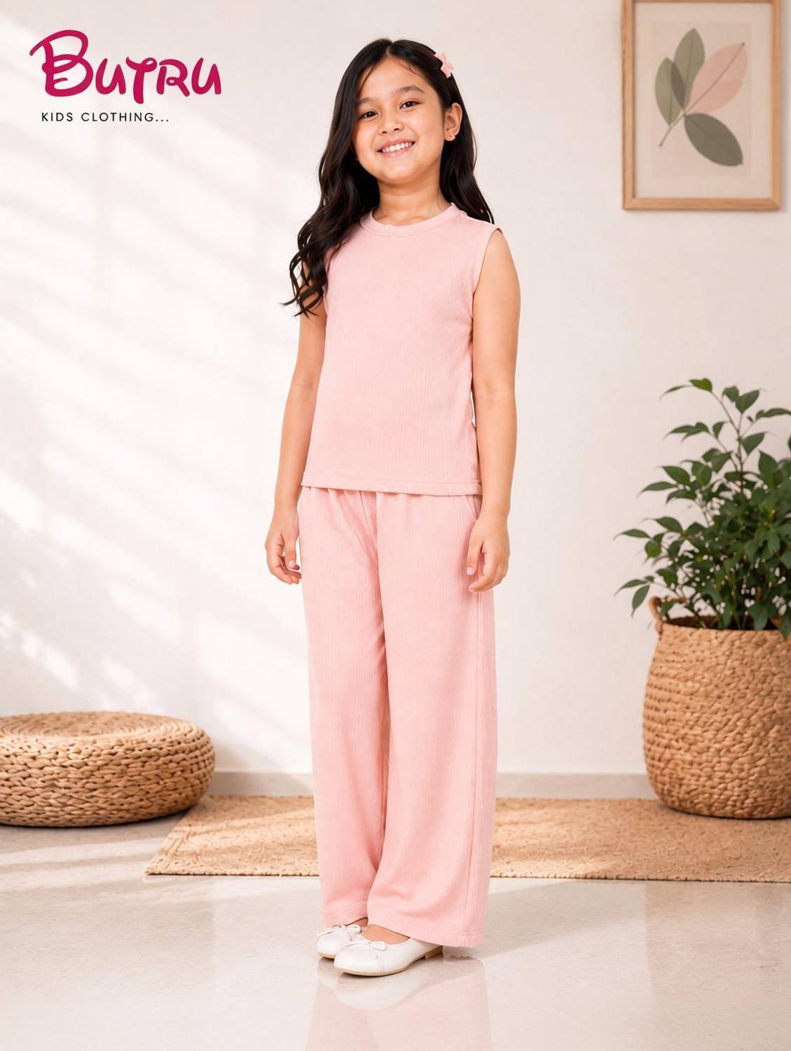 BUTRUKIDS Girls Casual Top Pyjama