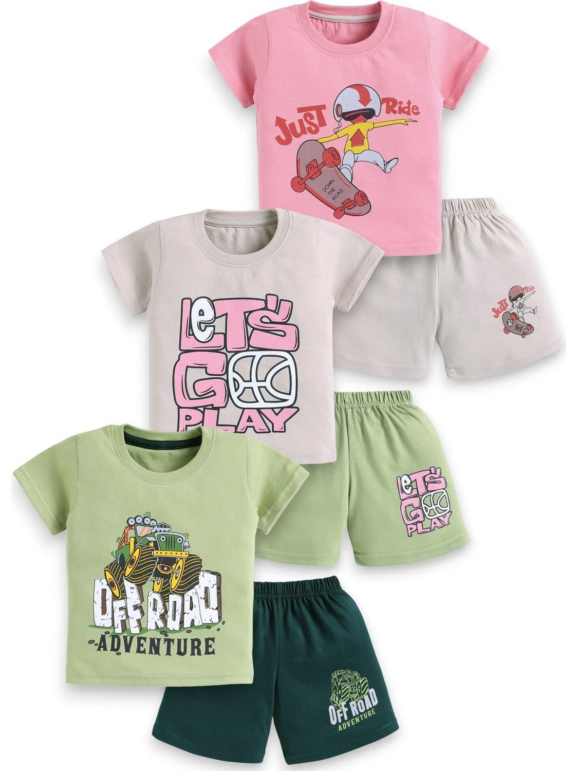 Image of carrydreams Boys Casual T-shirt Shorts