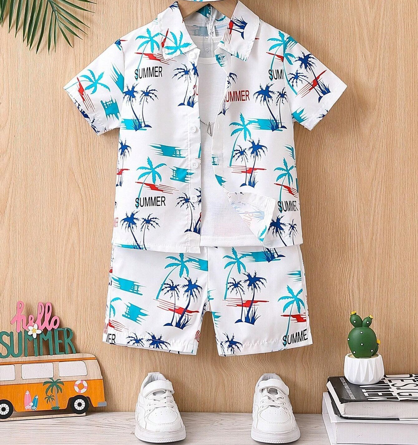 Image of DOLZIO FAB Boys Party(Festive) Shirt Shorts (multi3)