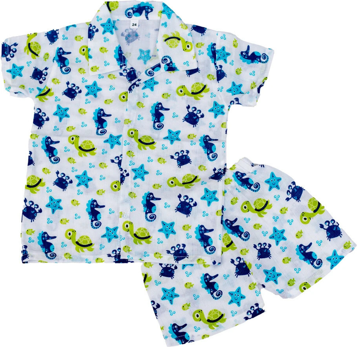 Image of Sathiyaas Baby Boys Casual Shirt Shirt, Shorts