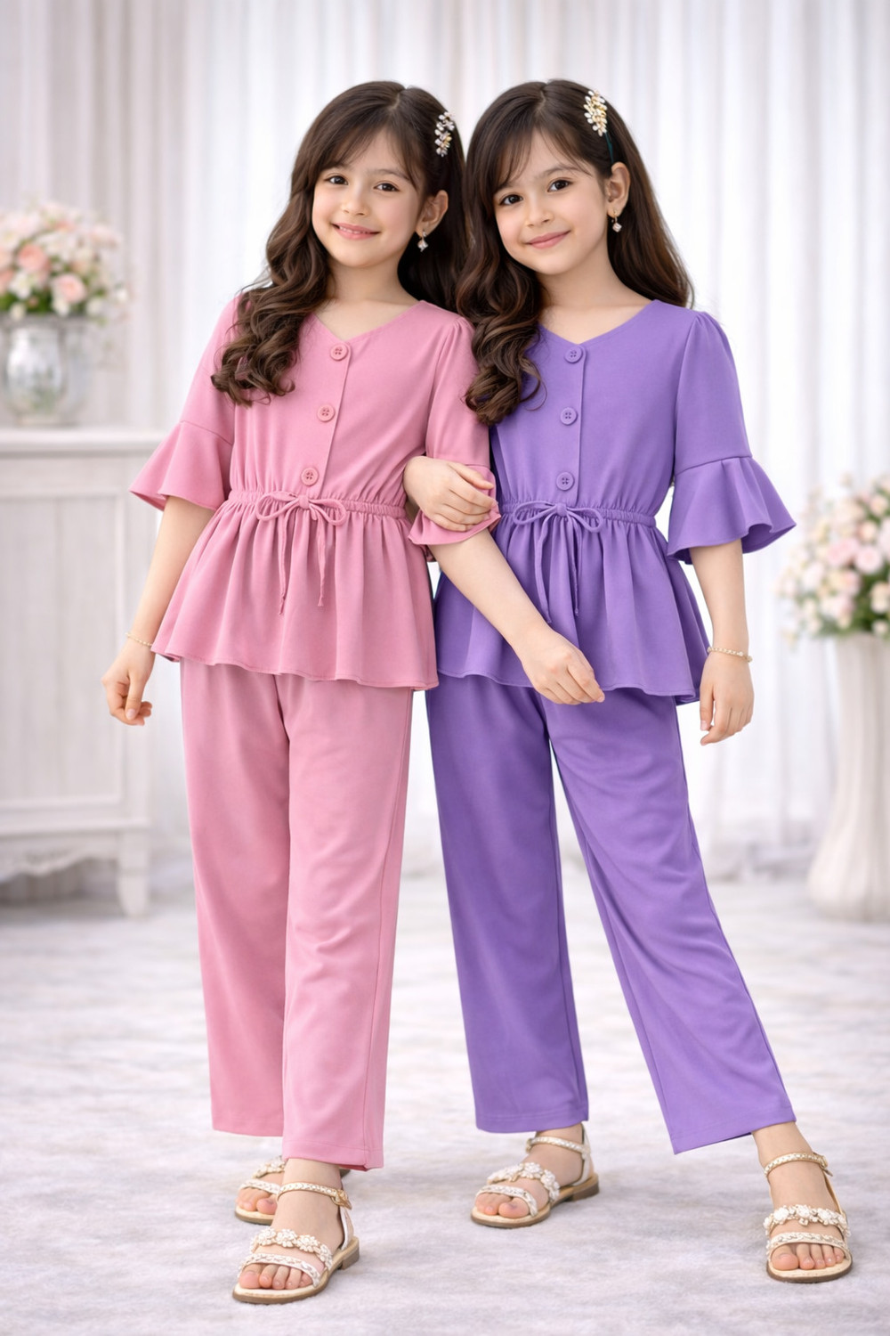 Image of Kachhot Girls Casual Top Pant