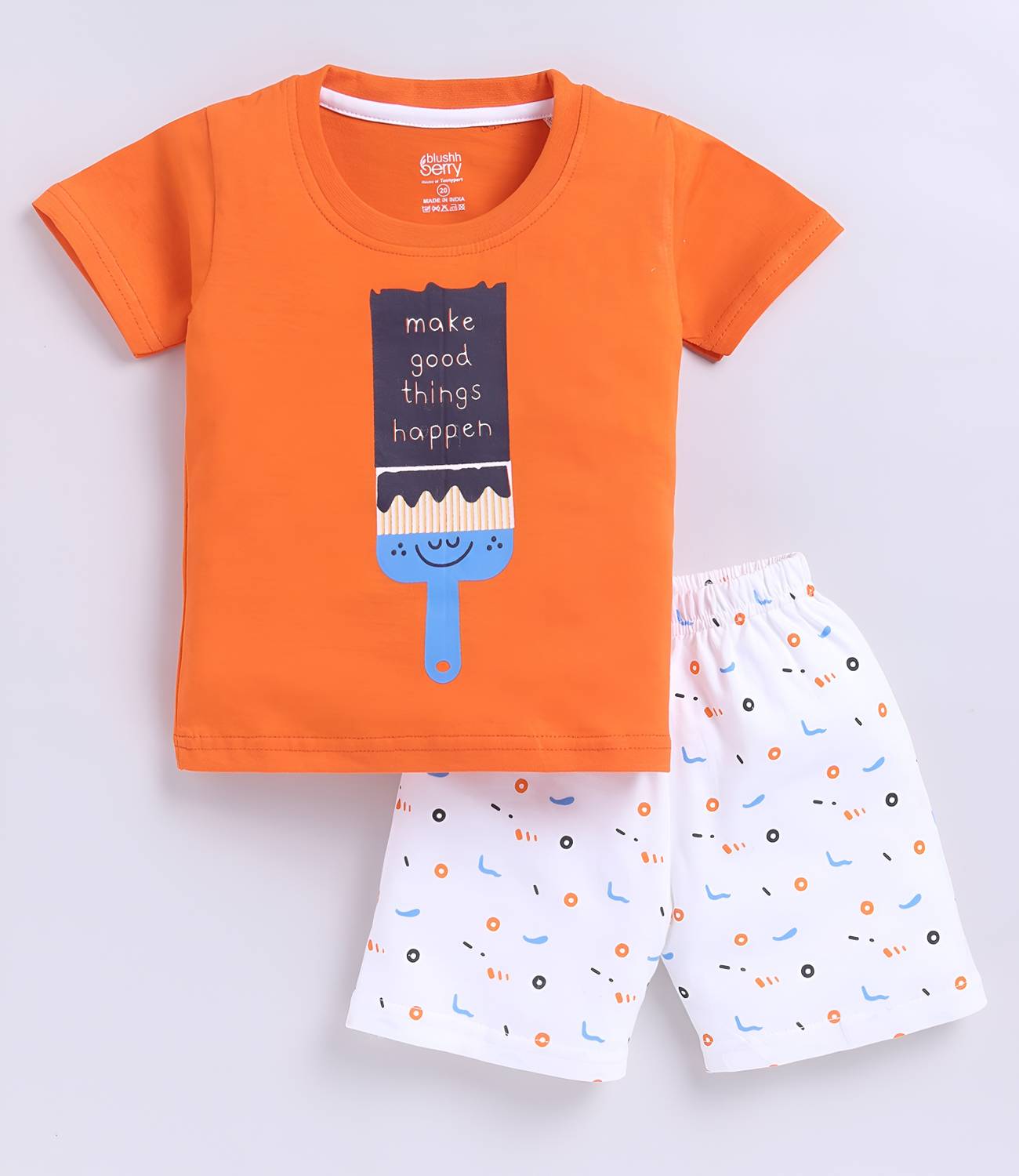 Blushh Berry Boys Casual T-shirt Shorts