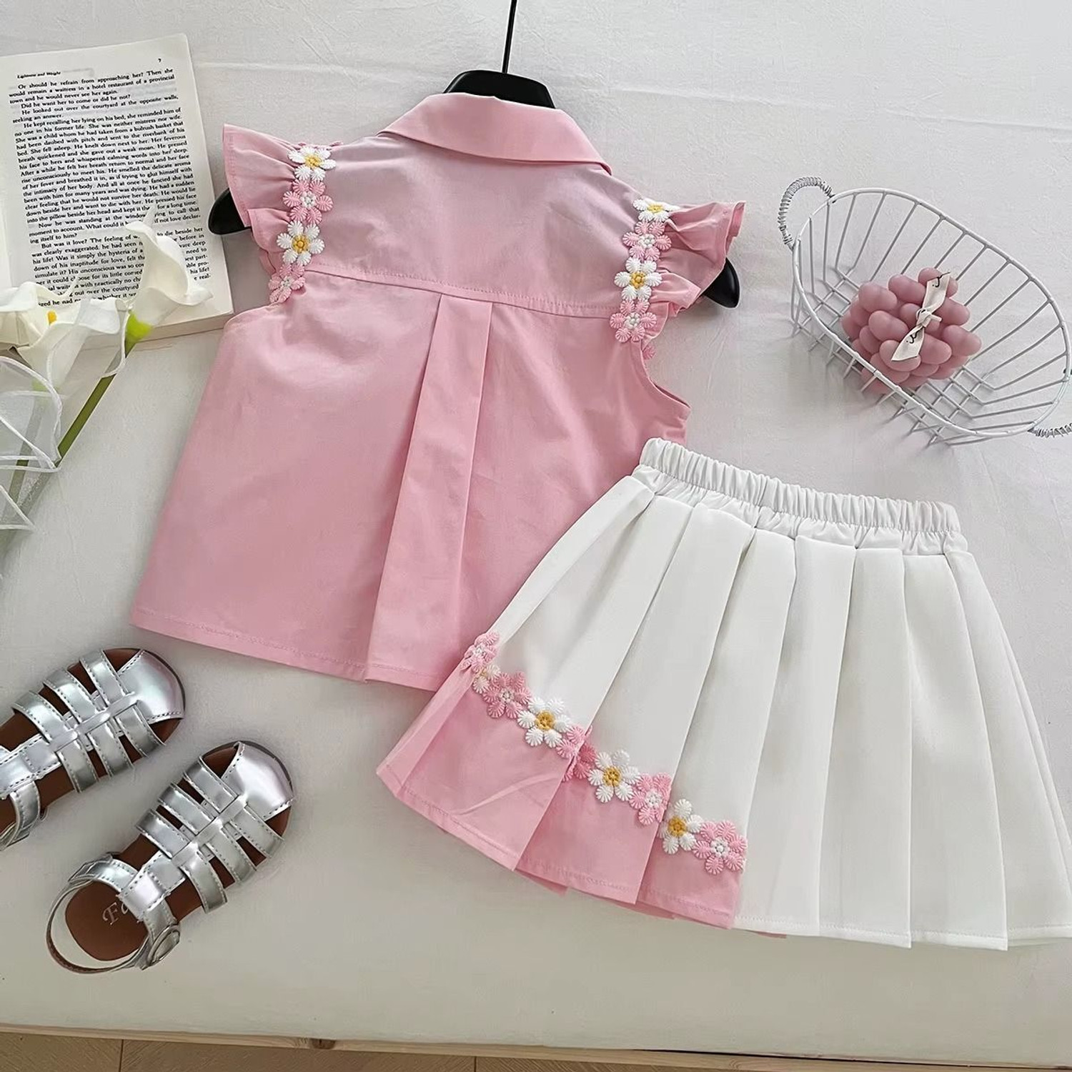 Image of KAVIA FASHION Girls Casual Top Skirt