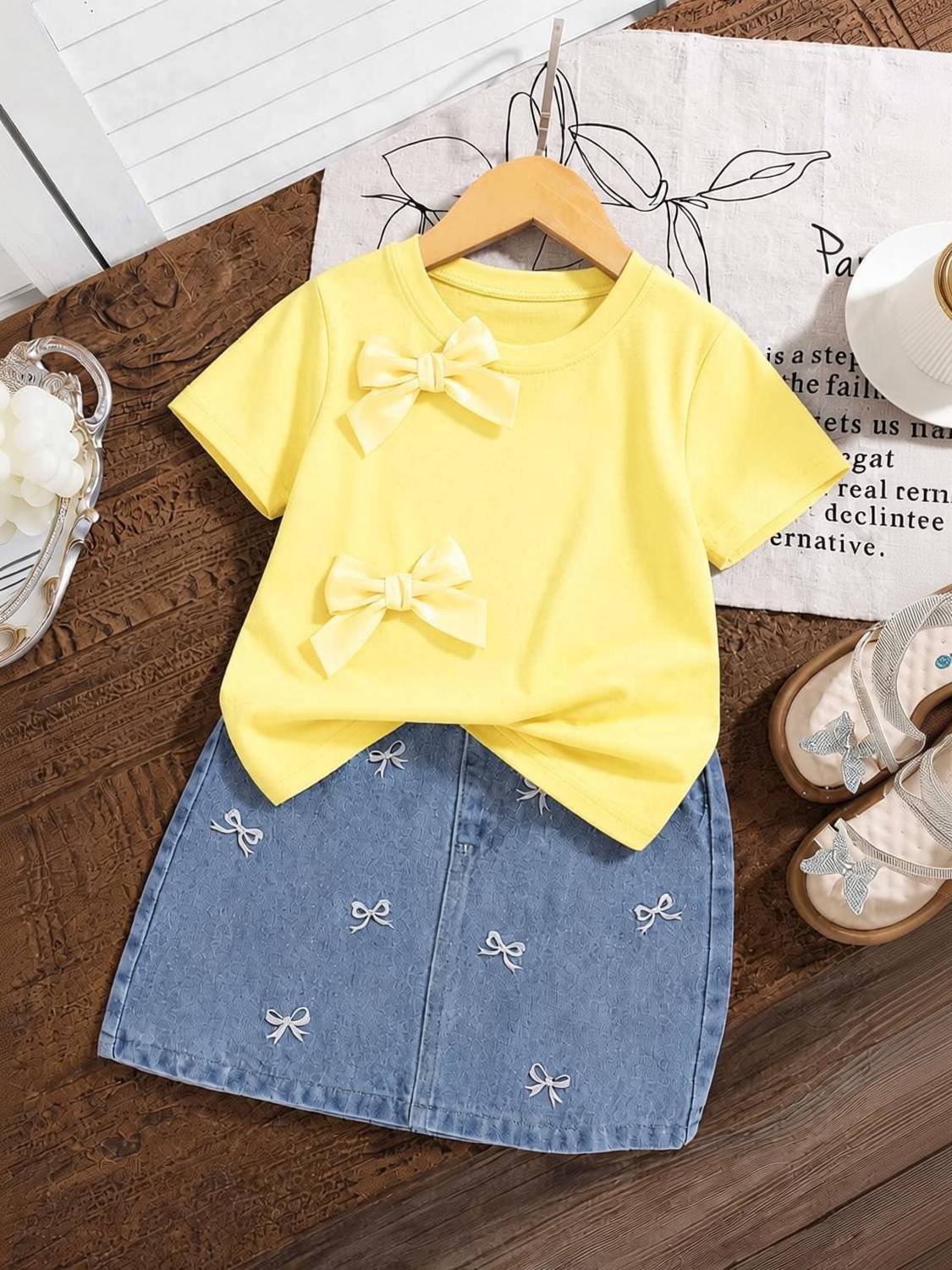 BULBULDRESSES Girls Casual Top Skirt