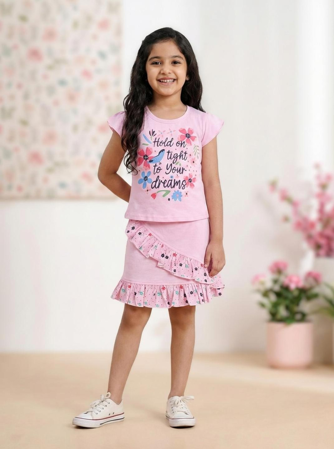 Image of Wonder Klothes Girls Casual Top Skirt