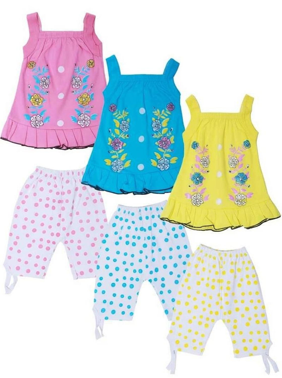 Image of Shyamcollections Baby Girls Party(Festive) Top Capri
