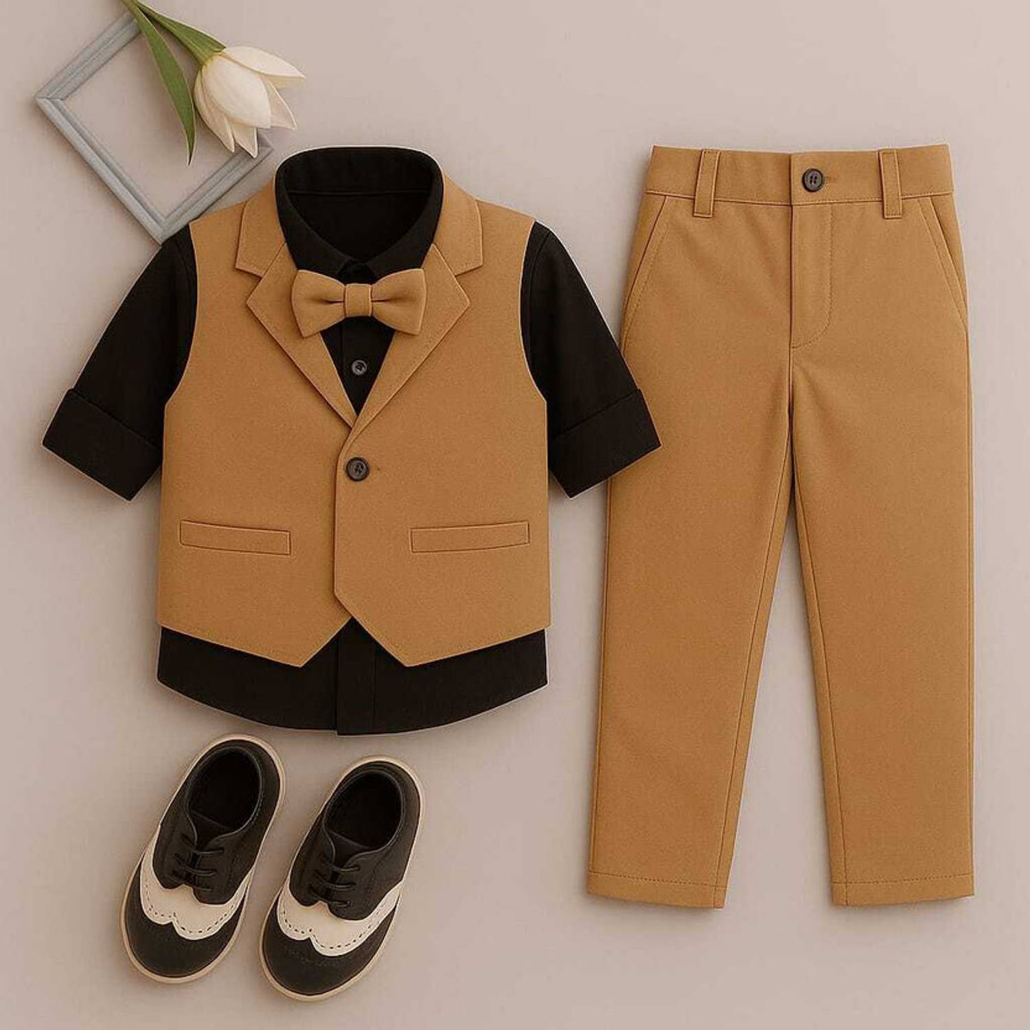 Adinath Creation Boys Party(Festive) Bodysuit Waistcoat