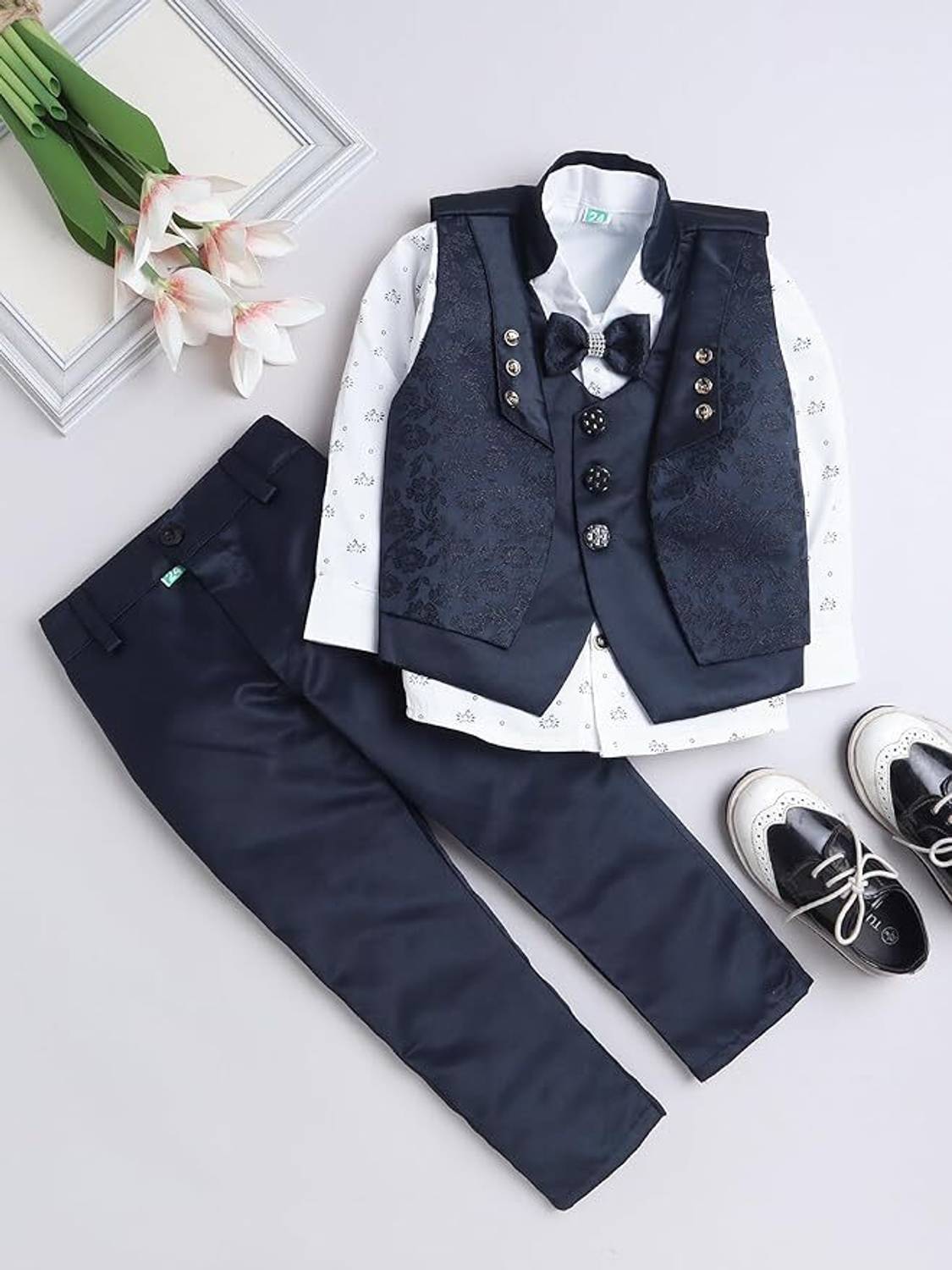 AnishkaStore Boys Party(Festive) Waistcoat Waistcoat