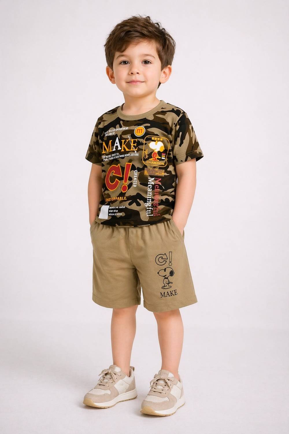 Amacart Boys & Girls Casual T-shirt Shorts