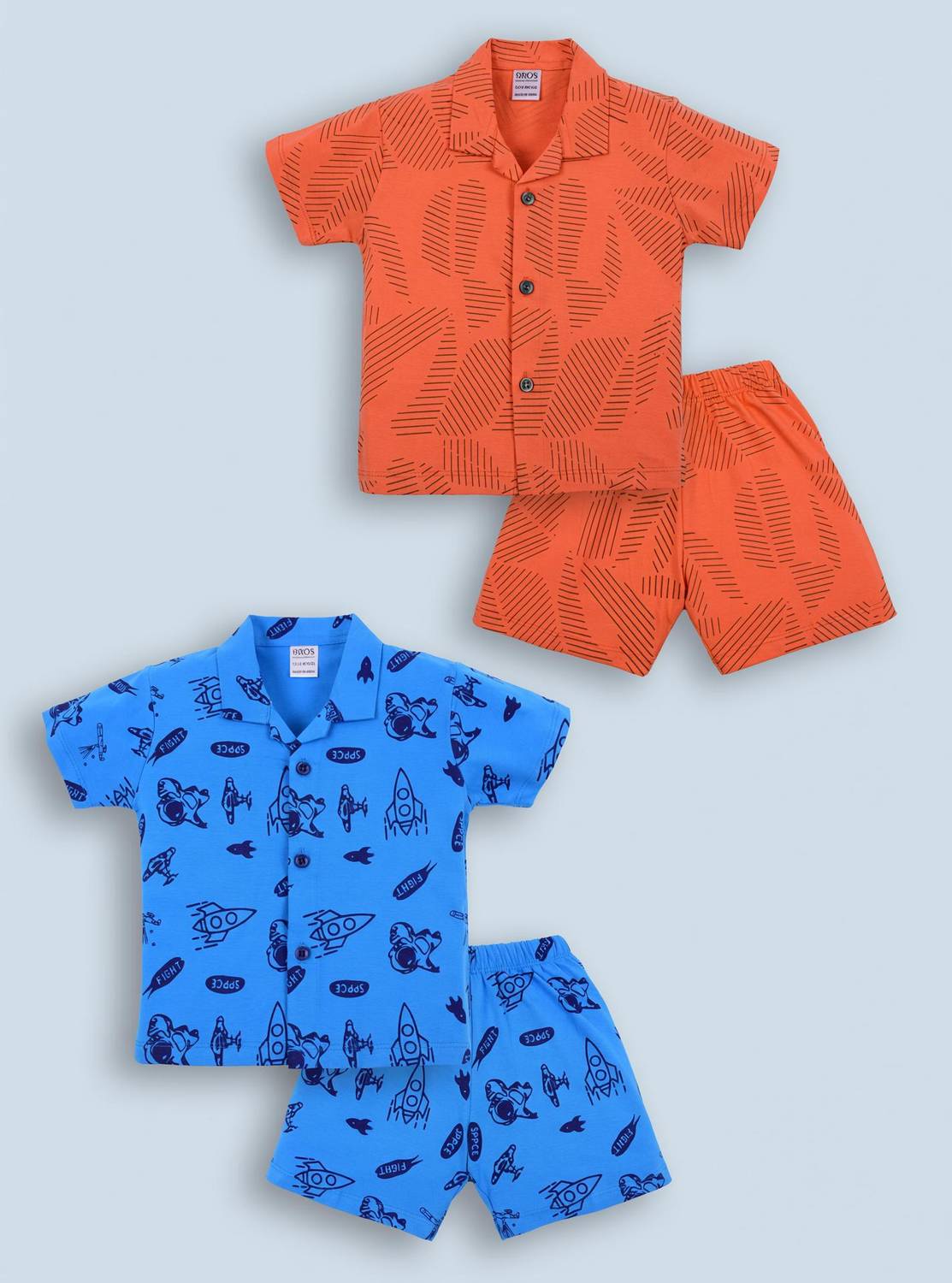 3BROS Baby Boys & Baby Girls Casual Shirt Shorts