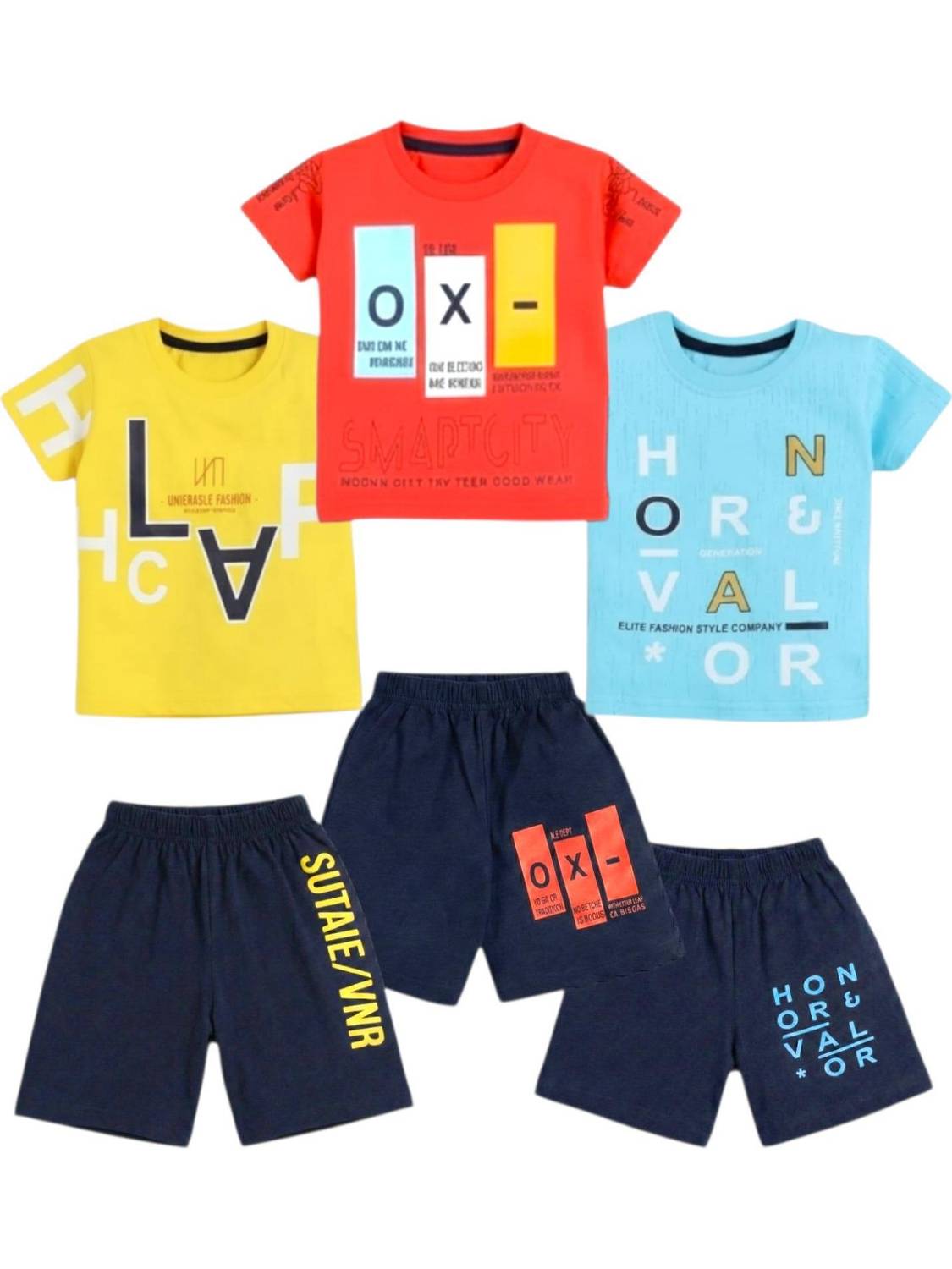 ALUXDON Boys Casual T-shirt Shorts