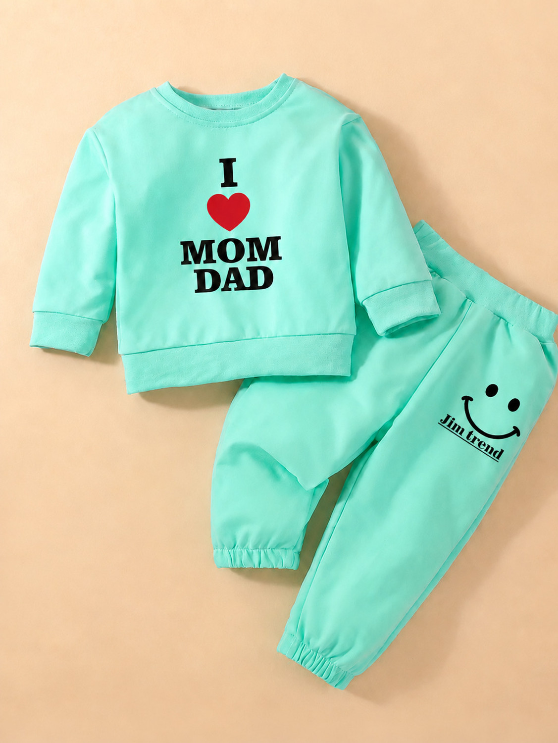 Image of JIM Trend Baby Boys & Baby Girls Casual Sweatshirt Sweatpant