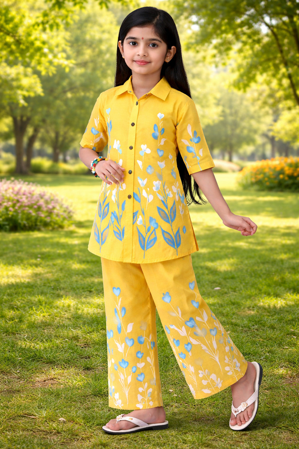 Image of NAFIYADRESSES Girls Casual Shirt Pant