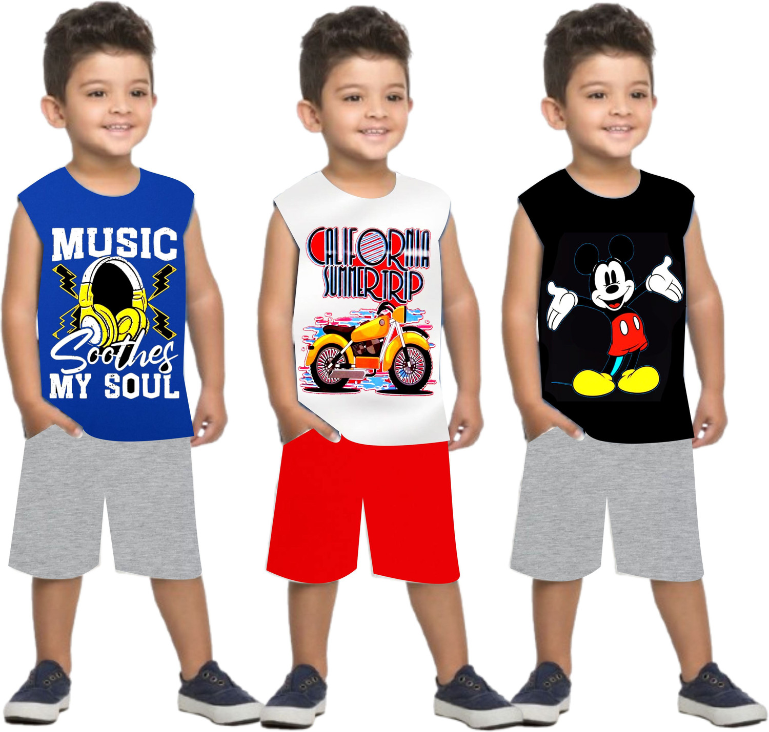 Image of Tamanashorts Baby Boys & Baby Girls Casual T-shirt Shorts