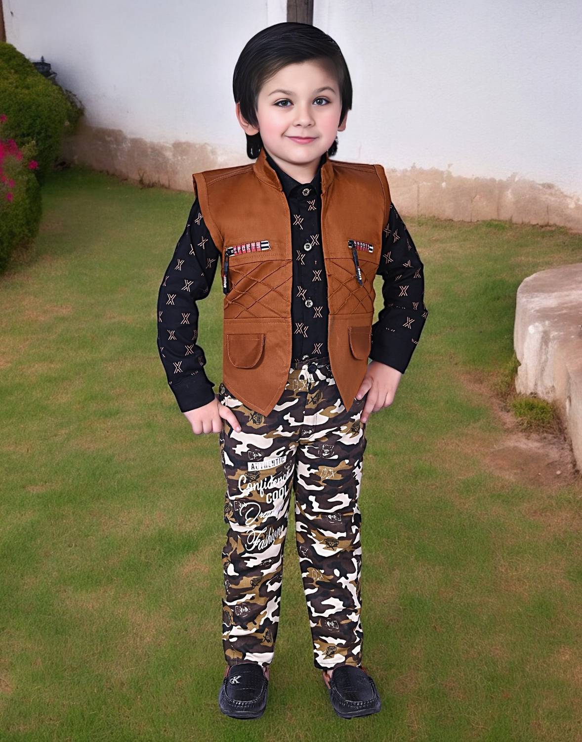 Good Doo Apparel's Boys Party(Festive) Shirt Jacket, Trouser