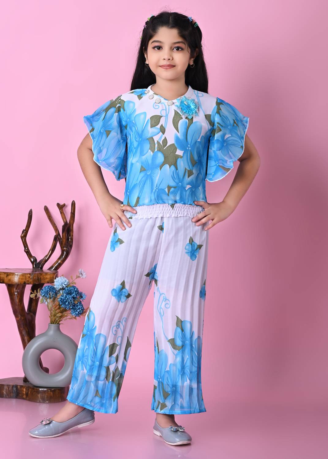 AR Halder Garments Girls Party(Festive) Top Pant